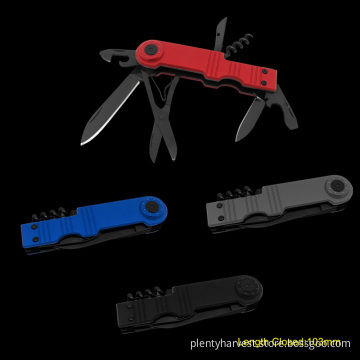 Multi Function Pocket Knife with Aluminium Handle (#6154B)